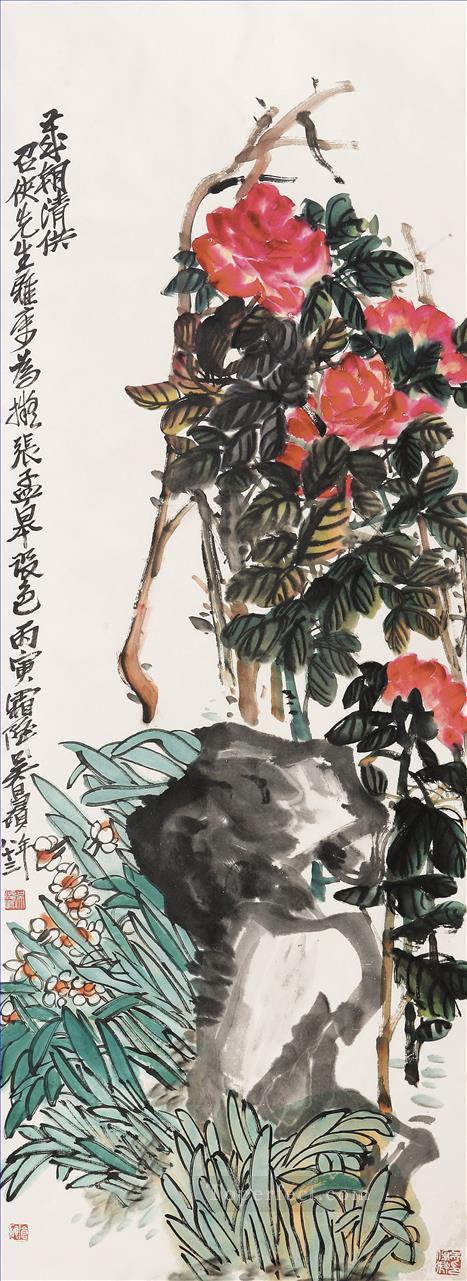 Wu cangshuo for years old China ink Oil Paintings
